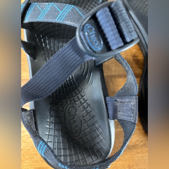 CHACO Men’s Chaco Sandals Like New Blue with Straps Size 12 - Picture 4 of 8